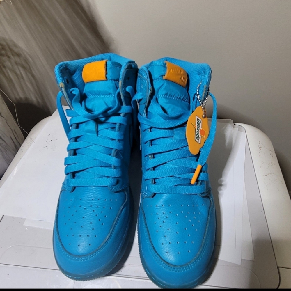 Air Jordan 1 High OG G8RD Gatorade 'blue lagoon" 7y NIKE